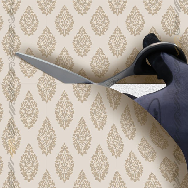 قیچی کاغذ دیواری؛ ابزارهای نصب کاغذ دیواری با جزئیات